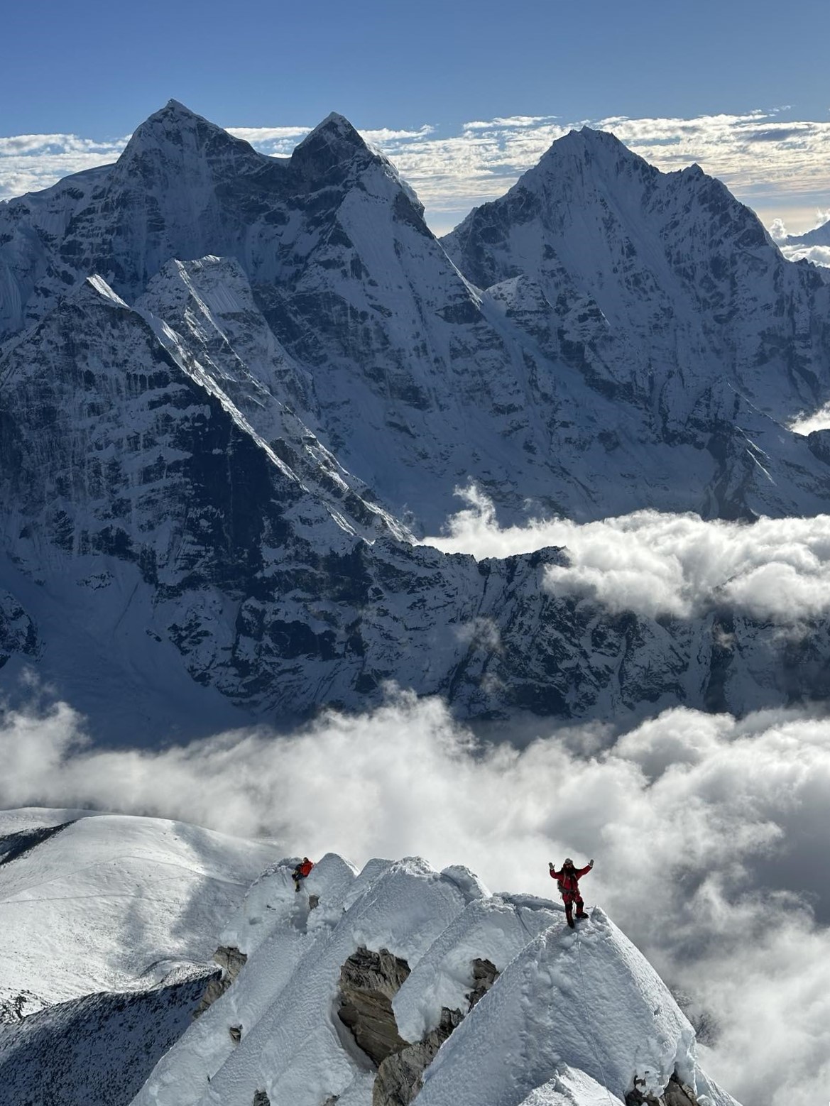 On the ridge between Camp 3 and Camp 2