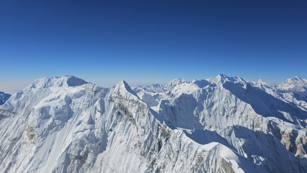 A view from the summit towards Nepal
