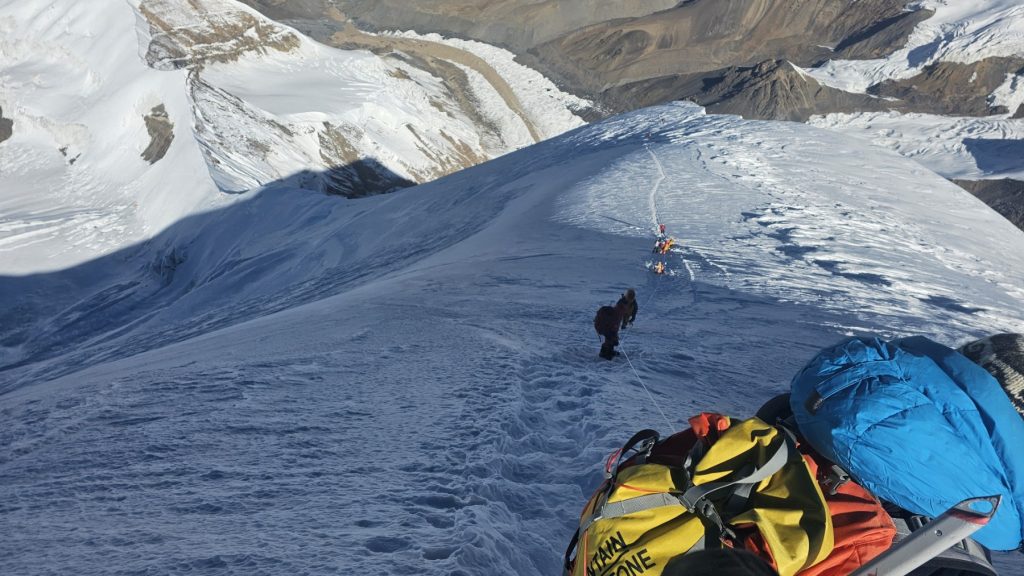The final ascent to the summit
